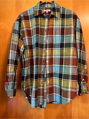 Madewell Madras plaid shirt